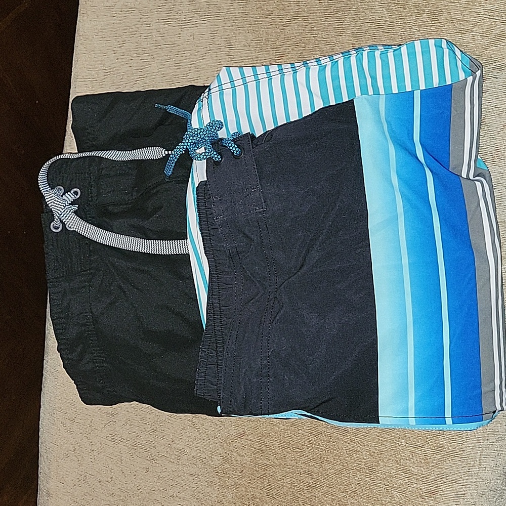SWIM TRUNKS, GOOD CONDITION BUNDLE OF 2 SZ L, SZ XL